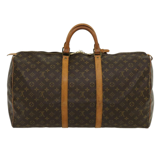 LOUIS VUITTON Monogram Keepall 55 Boston Bag M41424 LV ar7183