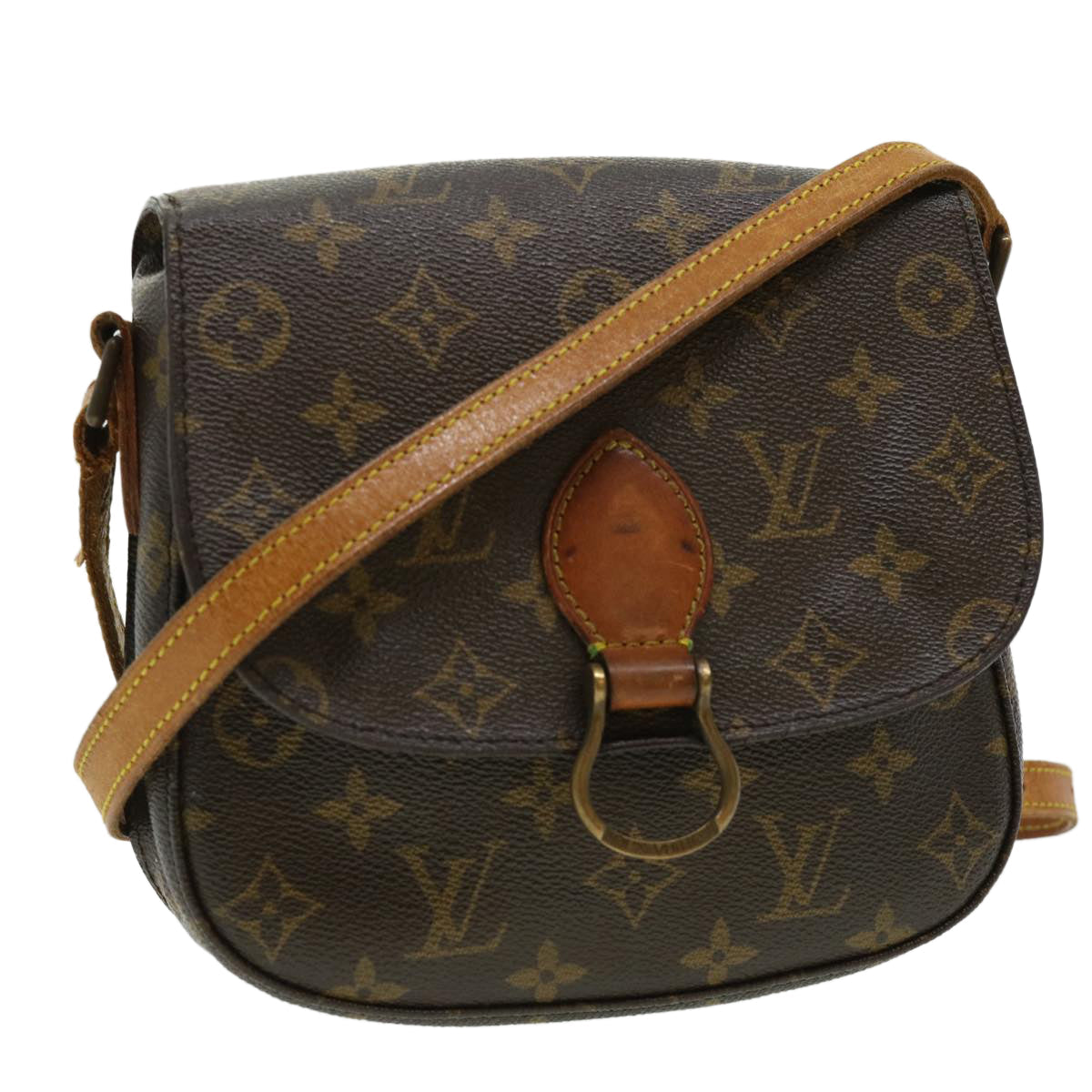 LOUIS VUITTON Monogram Saint Cloud MM Shoulder Bag M51243 LV ar7455