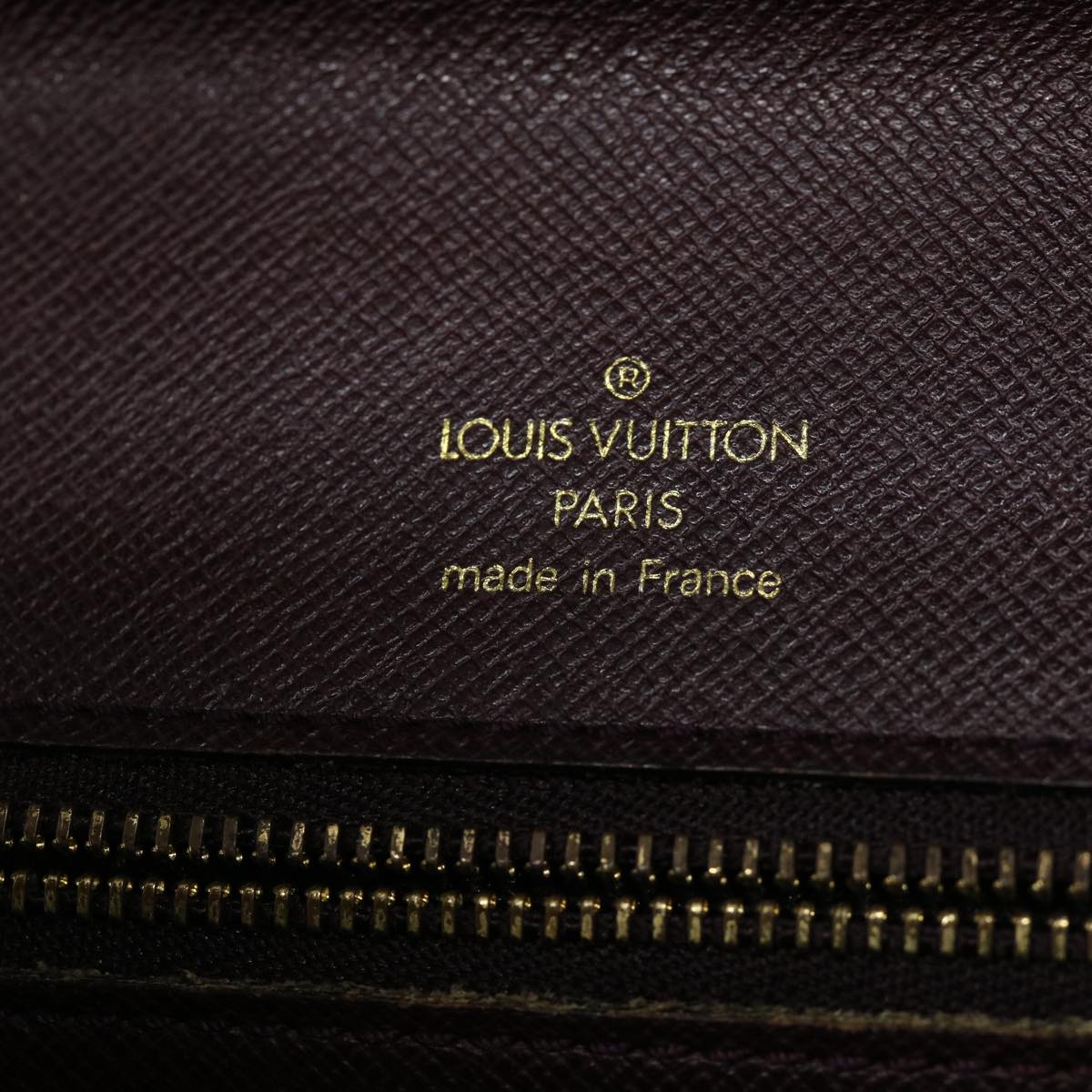 LOUIS VUITTON Taiga Kourad Clutch Bag Acajou M30196 LV ar7860B