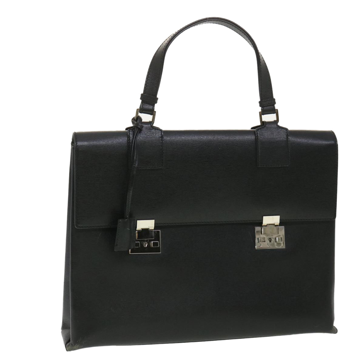 Luxury Gucci Trending 2025 Briefcase Leather Black