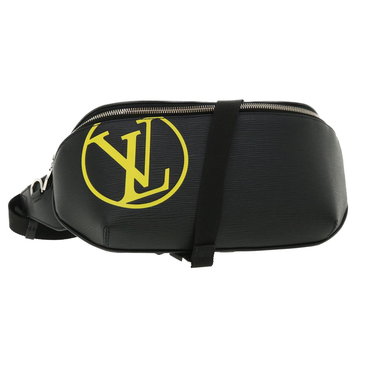 LOUIS VUITTON Epi LV Circle Bum Bag Waist Bag Black Yellow M55131 ar8522A