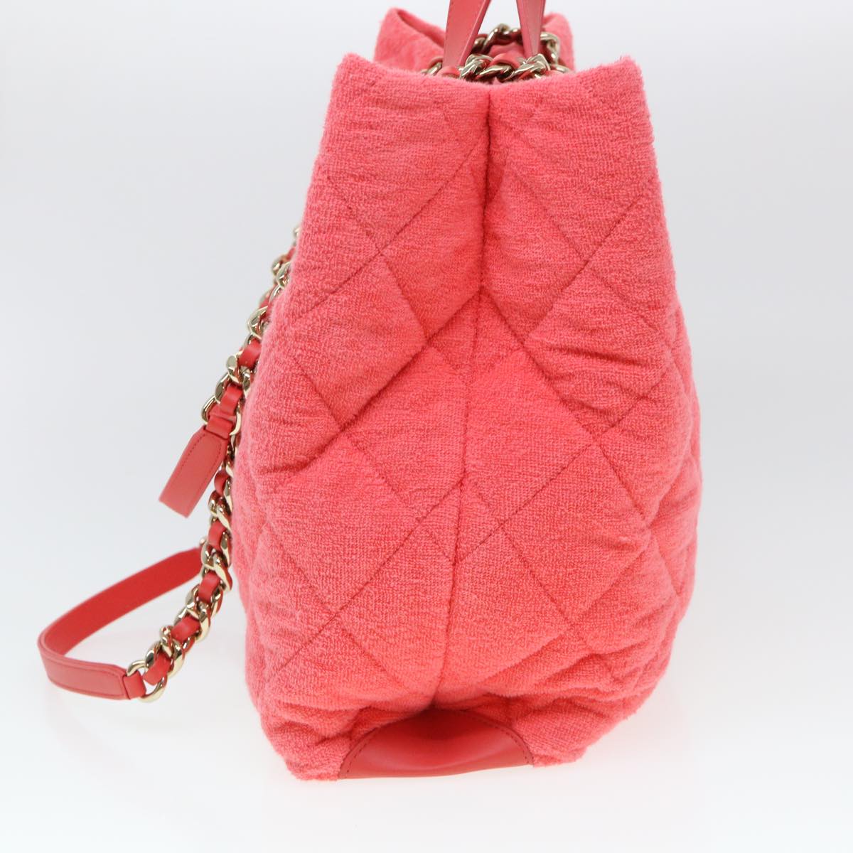 Luxury Chanel Chain Hand Bag Pile 2way Pink CC  ar9158A
