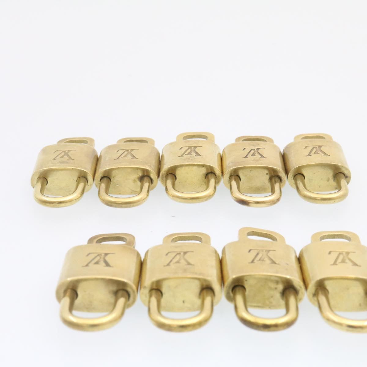 LOUIS VUITTON Padlock 10set Gold Tone LV as143