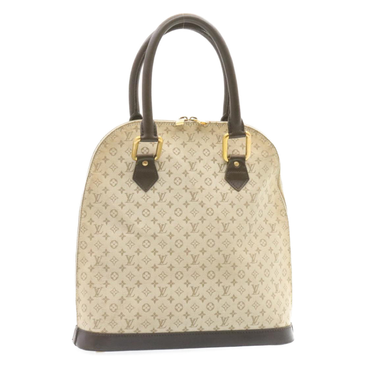 LOUIS VUITTON Monogram Mini Alma Haut Hand Bag Khaki M92203 LV as158