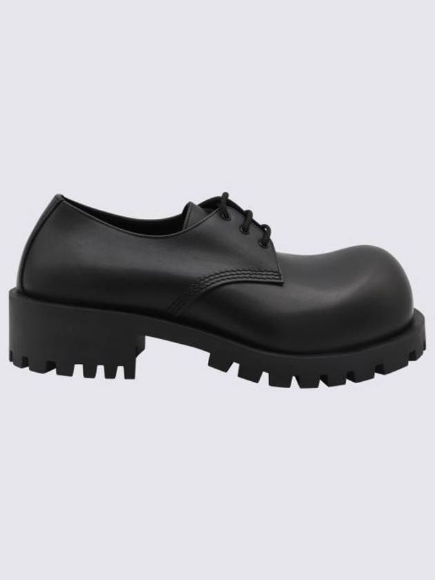 Luxury Balenciaga Hummer Lace-Up Derby Black