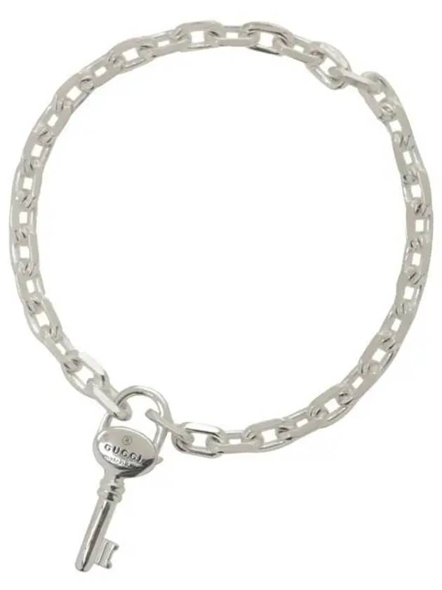 Luxury Gucci Trending 2025 Trademark Chain Keys Bracelet Silver