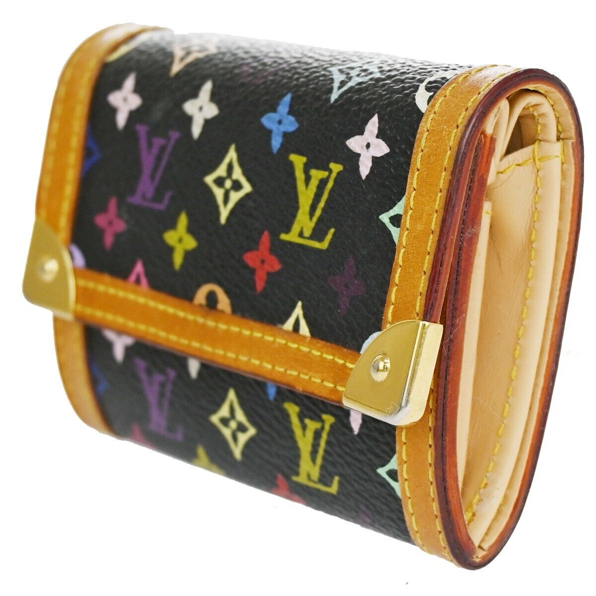 Louis Vuitton Coin Purse  Canvas Wallet  ()