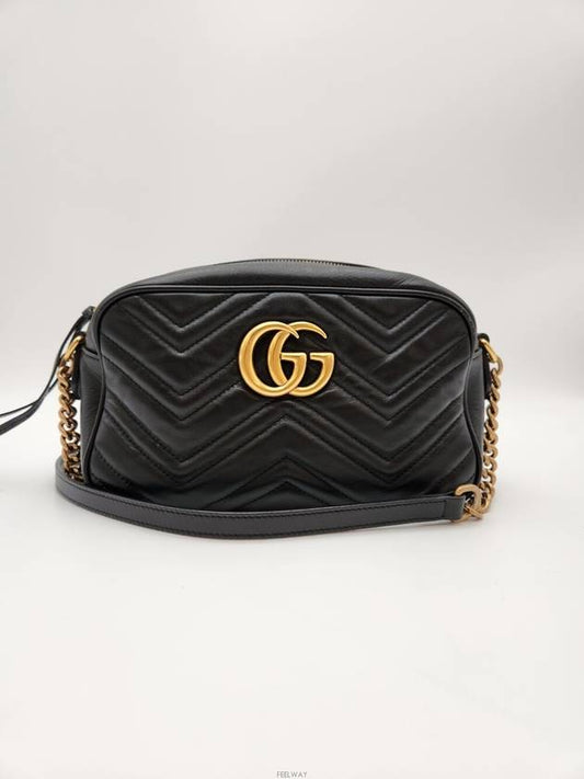 Luxury Gucci Trending 2025 Daol Beomeo Branch GG Marmont Matelasse Shoulder Bag 447632 Condition A