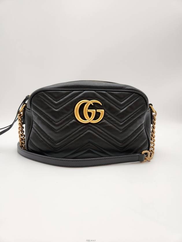 Luxury Gucci Trending 2025 Daol Beomeo Branch GG Marmont Matelasse Shoulder Bag 447632 Condition A