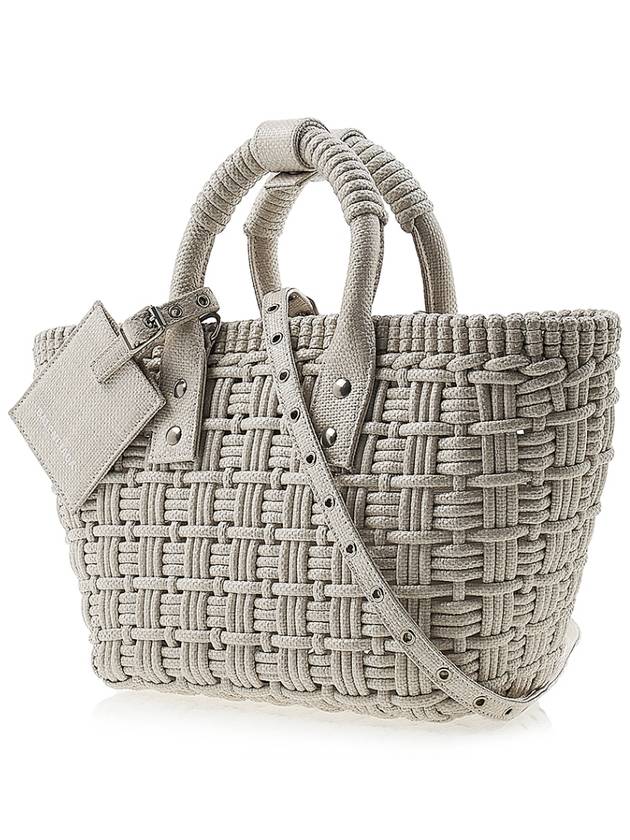 Luxury Balenciaga Bistro XS Basket Tote Bag Abbey Stone