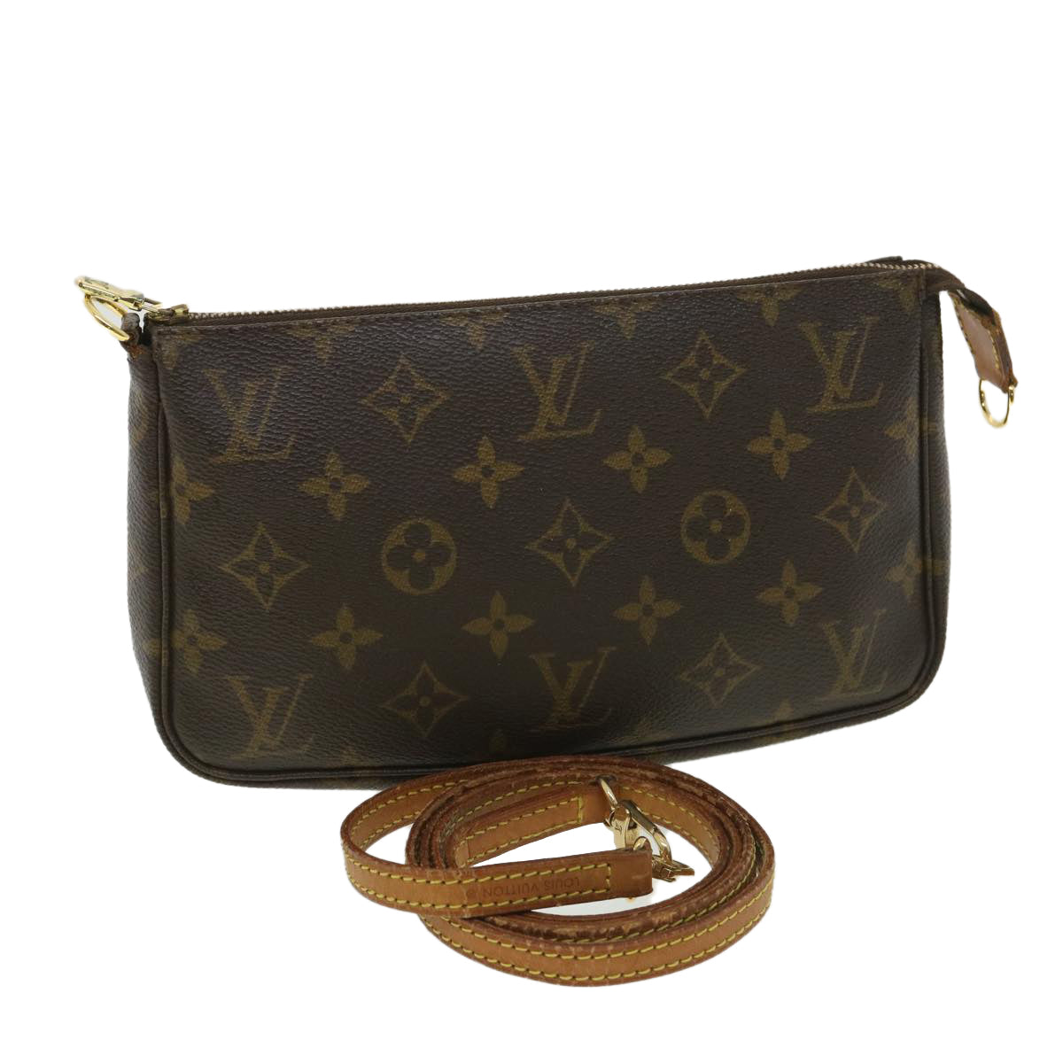 LOUIS VUITTON Monogram Pochette Accessoires Pouch M51980 LV B151
