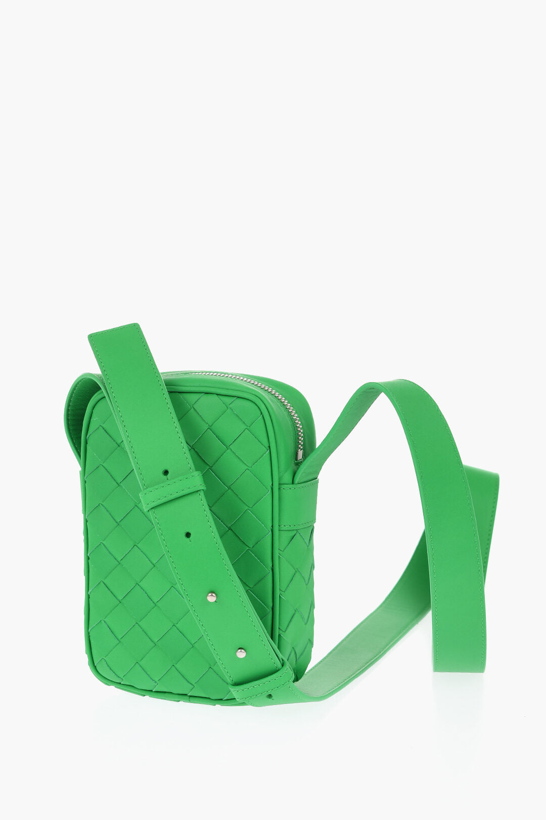 Luxury Bottega Veneta Braided Leather Crossbody Bag
