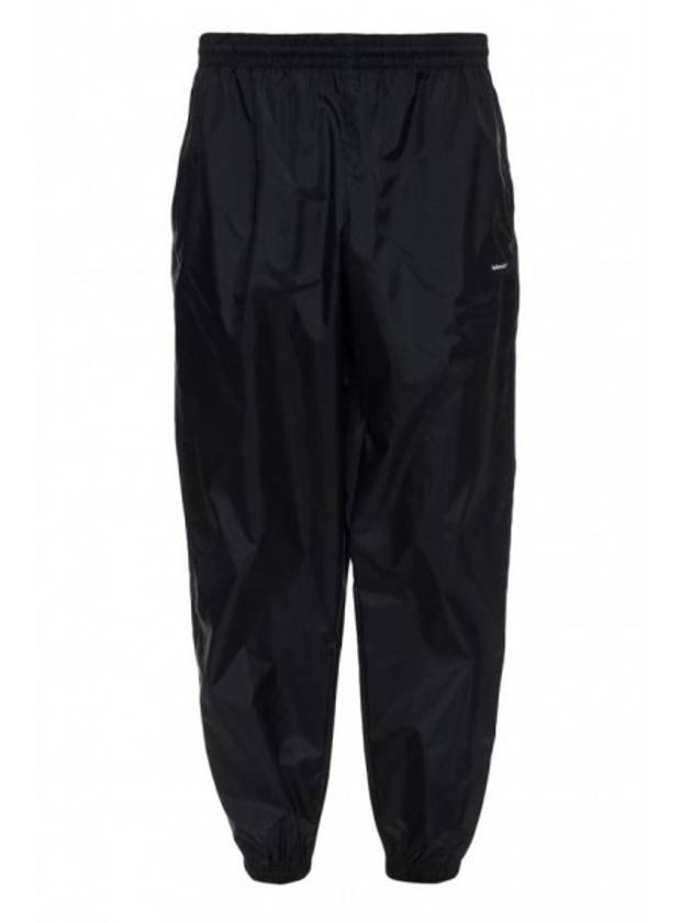 Luxury Balenciaga Logo Training Track Pants Black