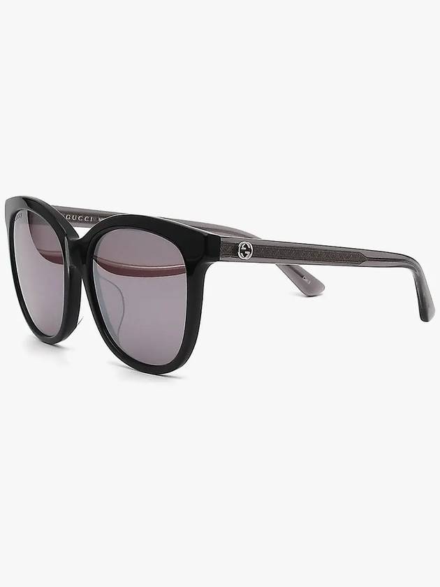 Luxury Gucci Trending 2025 Eyewear Women's Round Acetate Sunglasses Black Grey