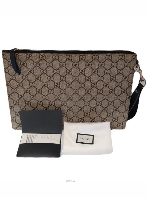 Luxury Gucci Trending 2025 473904 GG logo supreme bee clutch bag