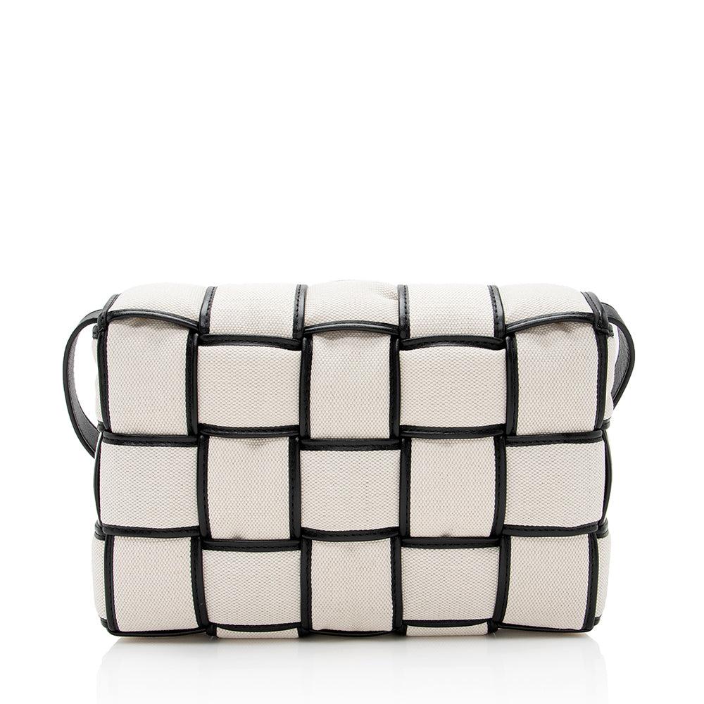 Luxury Bottega Veneta Puffed Canvas Cassette Crossbody