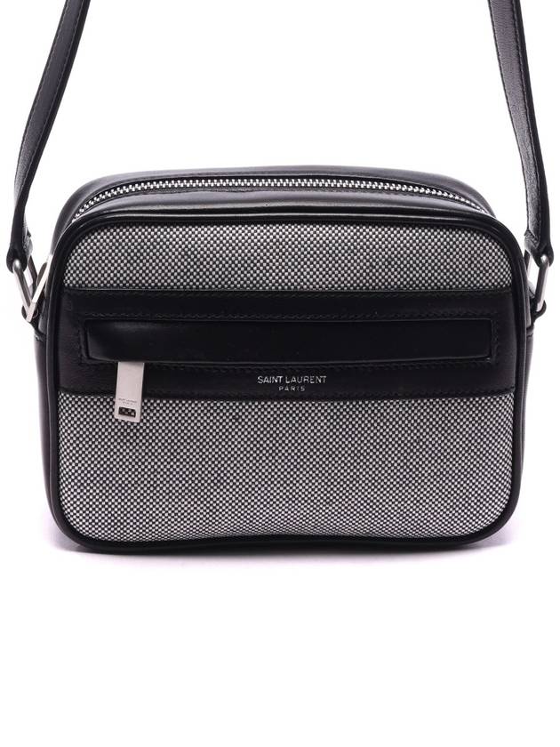 Luxury Saint Laurent Camp Camera Cross Bag Black