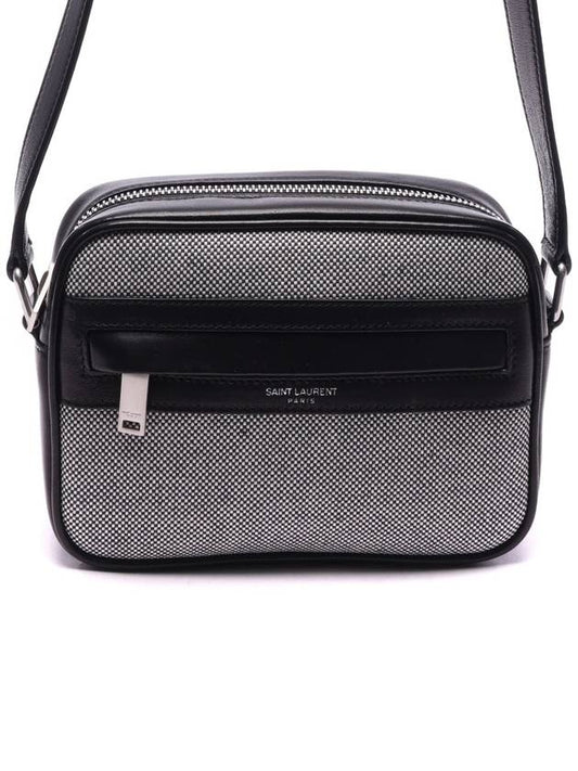 Luxury Saint Laurent Camp Camera Cross Bag Black