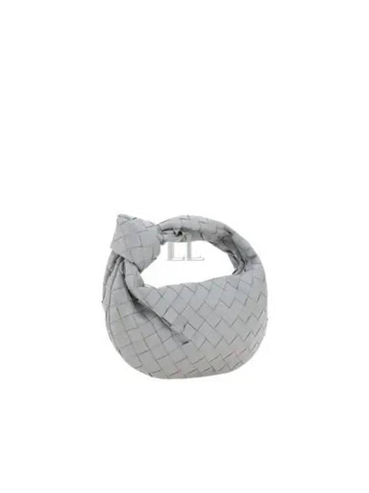 Luxury Bottega Veneta Jodie Intrecciato Small Tote Bag Grey