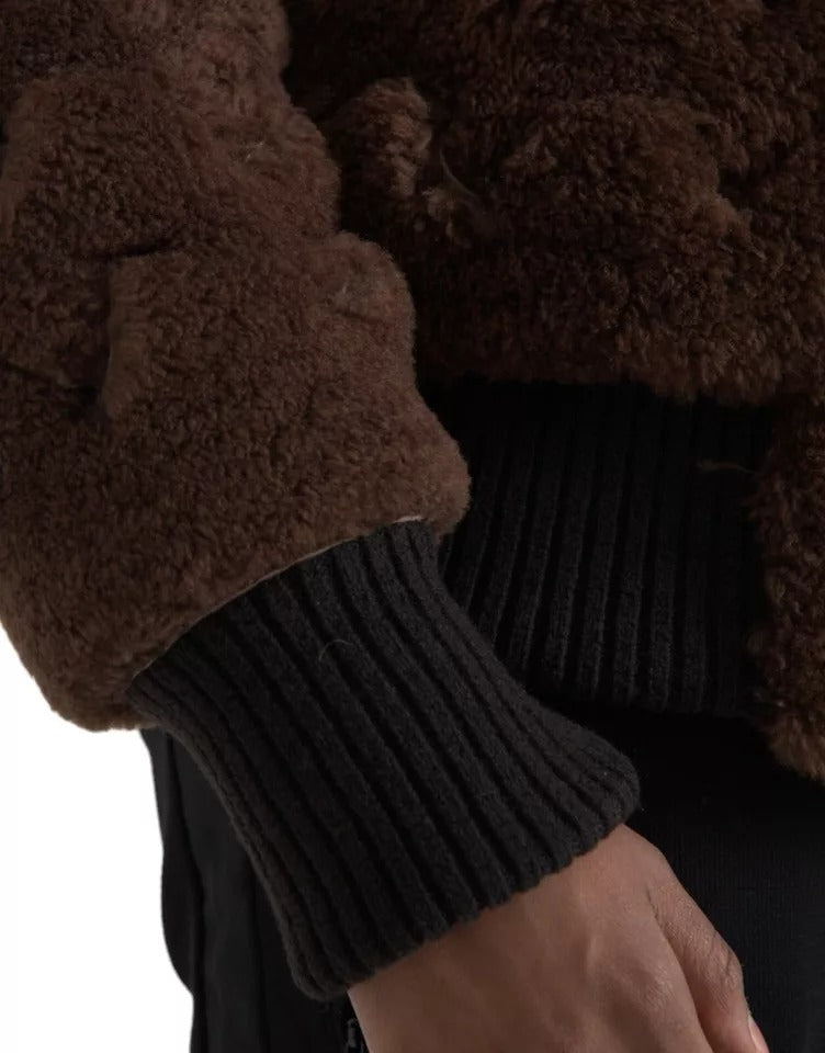 Luxury Bottega Veneta  Fur Lamb Shearling Coat Men's Jacket