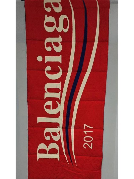 Luxury Balenciaga Wave logo muffler
