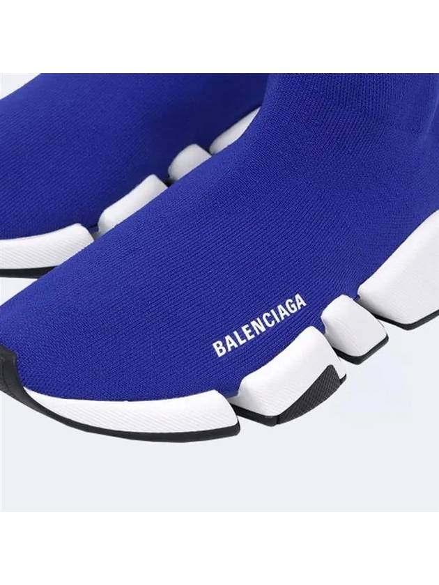 Luxury Balenciaga Speed 2.0 High Top Sneakers Blue