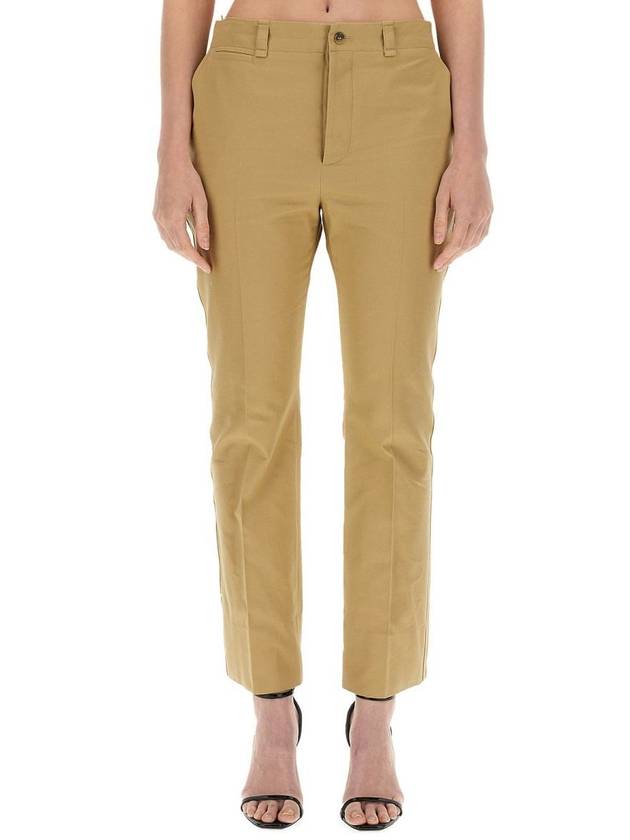 Luxury Saint Laurent Straight Pants 786680 Y1A62 2965 BEIGE