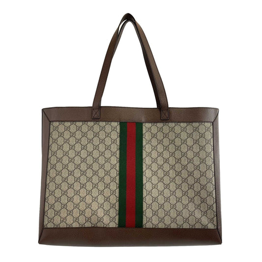 Luxury Gucci - Ophidia GG Soft Medium Beige / Brown Tote