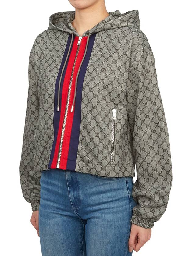 Luxury Gucci Trending 2025 GG Technical Jersey Zip-Up Hoodie Beige