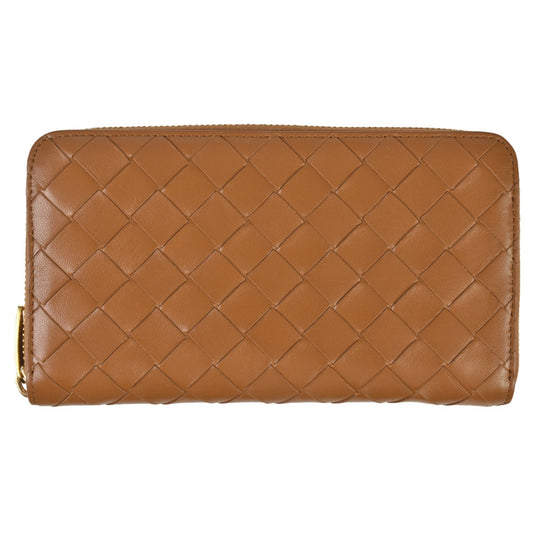 Luxury Bottega Veneta Intrecciato  Leather Long Wallet (Bi-Fold) ()