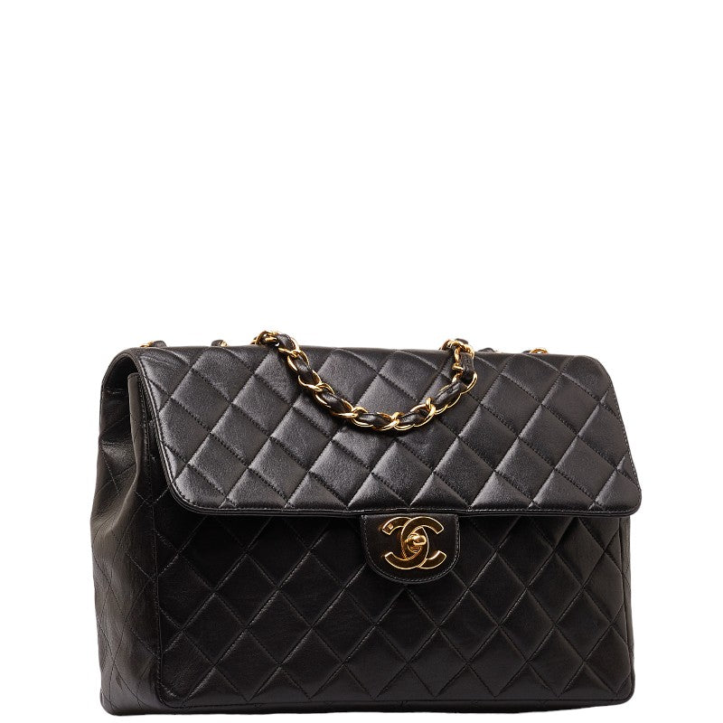 Chanel Matrases Chain Coke Chain Shoulder Bag Black G Leather  Chanel