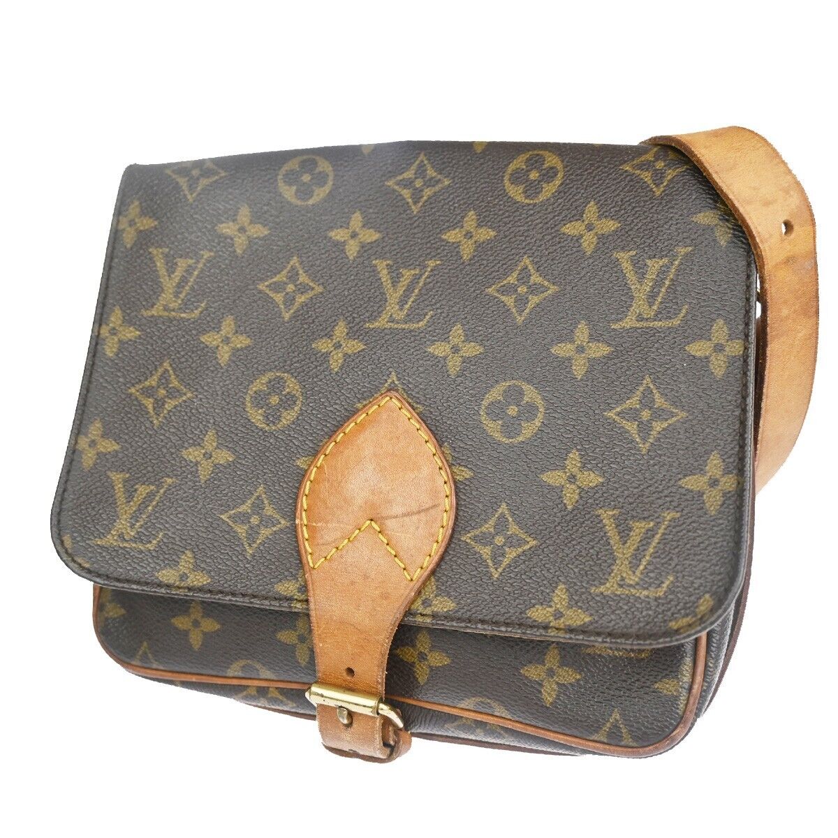 Louis Vuitton Cartouchiere Canvas Shoulder Bag ()