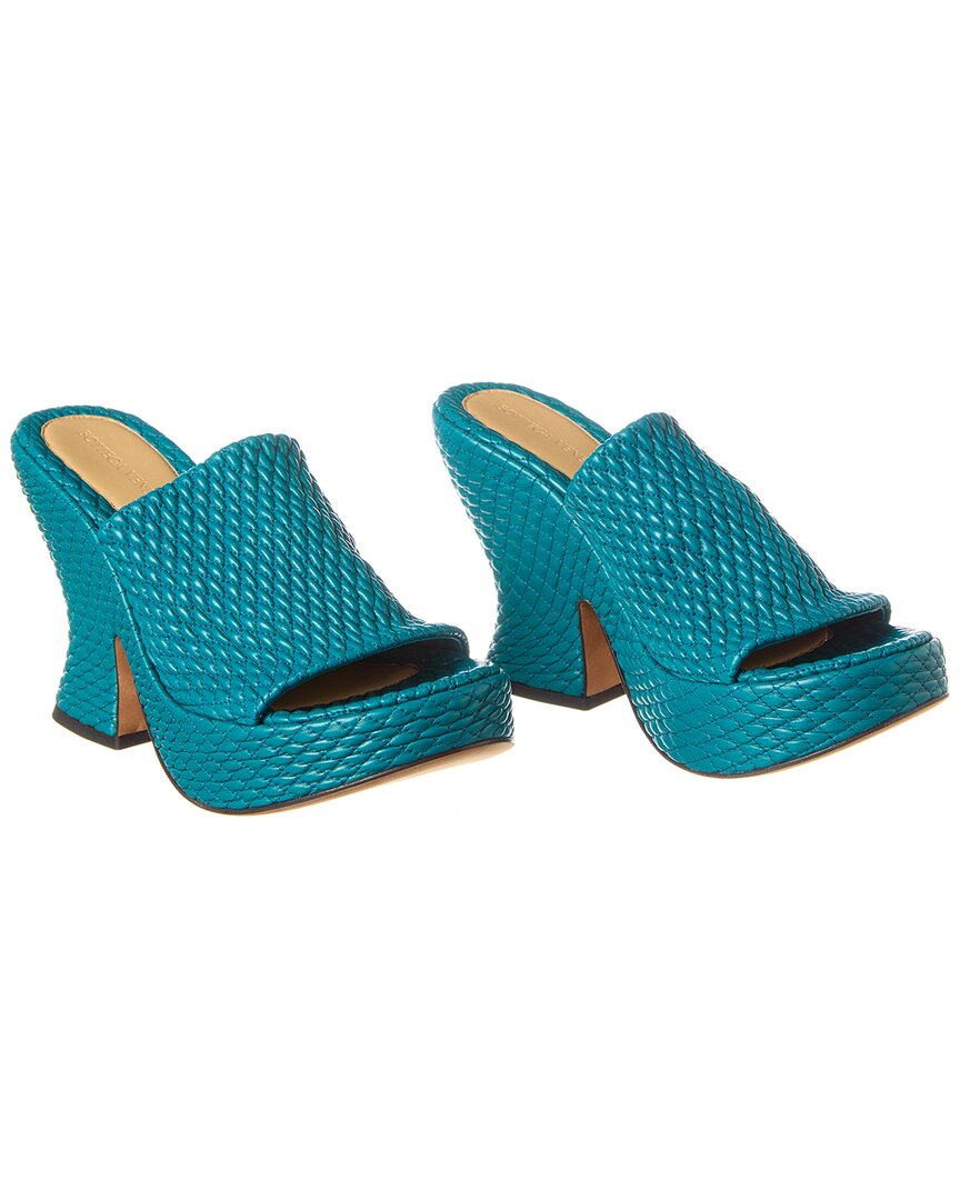 Luxury Bottega Veneta Leather Platform Sandal