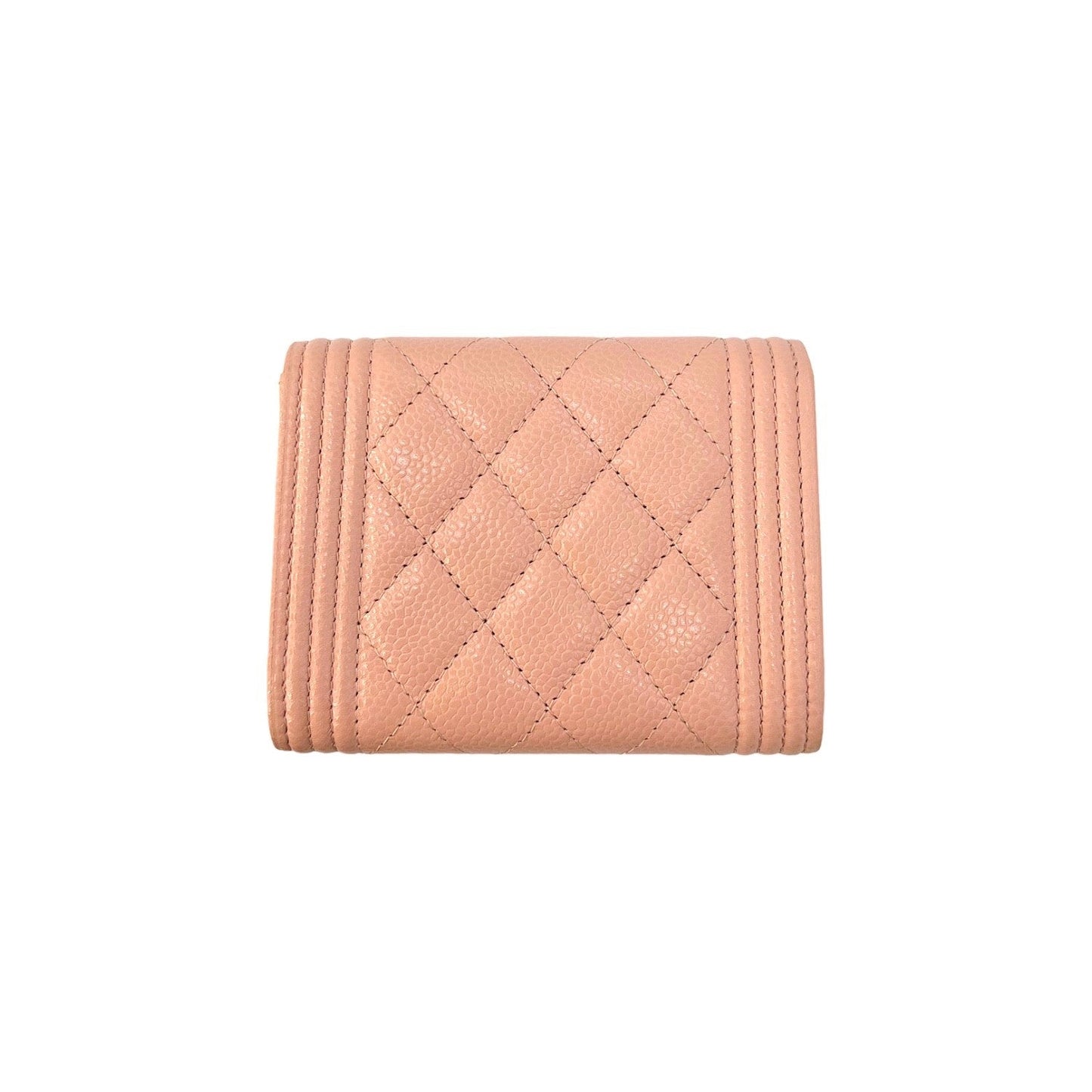 Luxury Chanel bag Boy Trifold Flap Compact Wallet