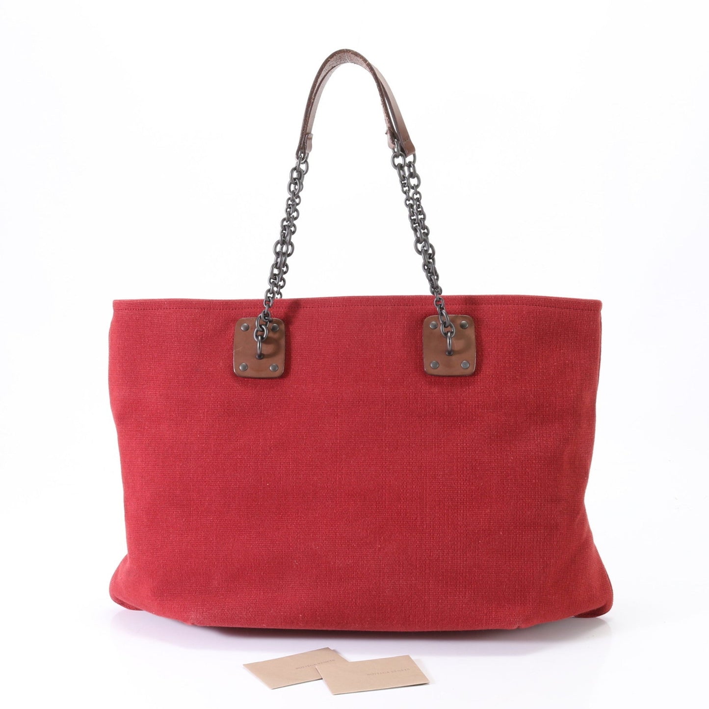 Luxury Bottega Veneta  Leather Canvas Tote Bag ()