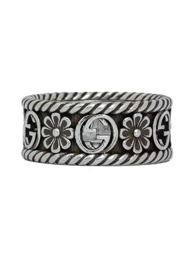 Luxury Gucci Trending 2025 Interlocking G Ring Silver YBC577263001