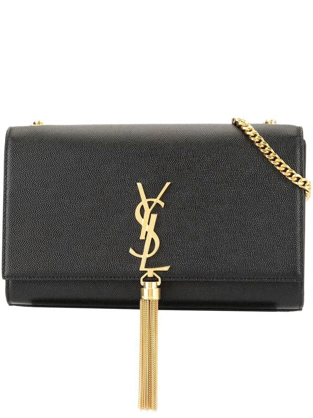 Luxury Saint Laurent Women's Ysl Kate Bag in Nero | 354119BOW0J1000