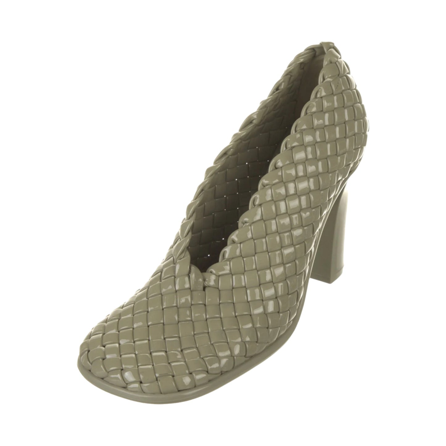 Luxury Bottega Veneta Intrecciato Weave Storm Pumps