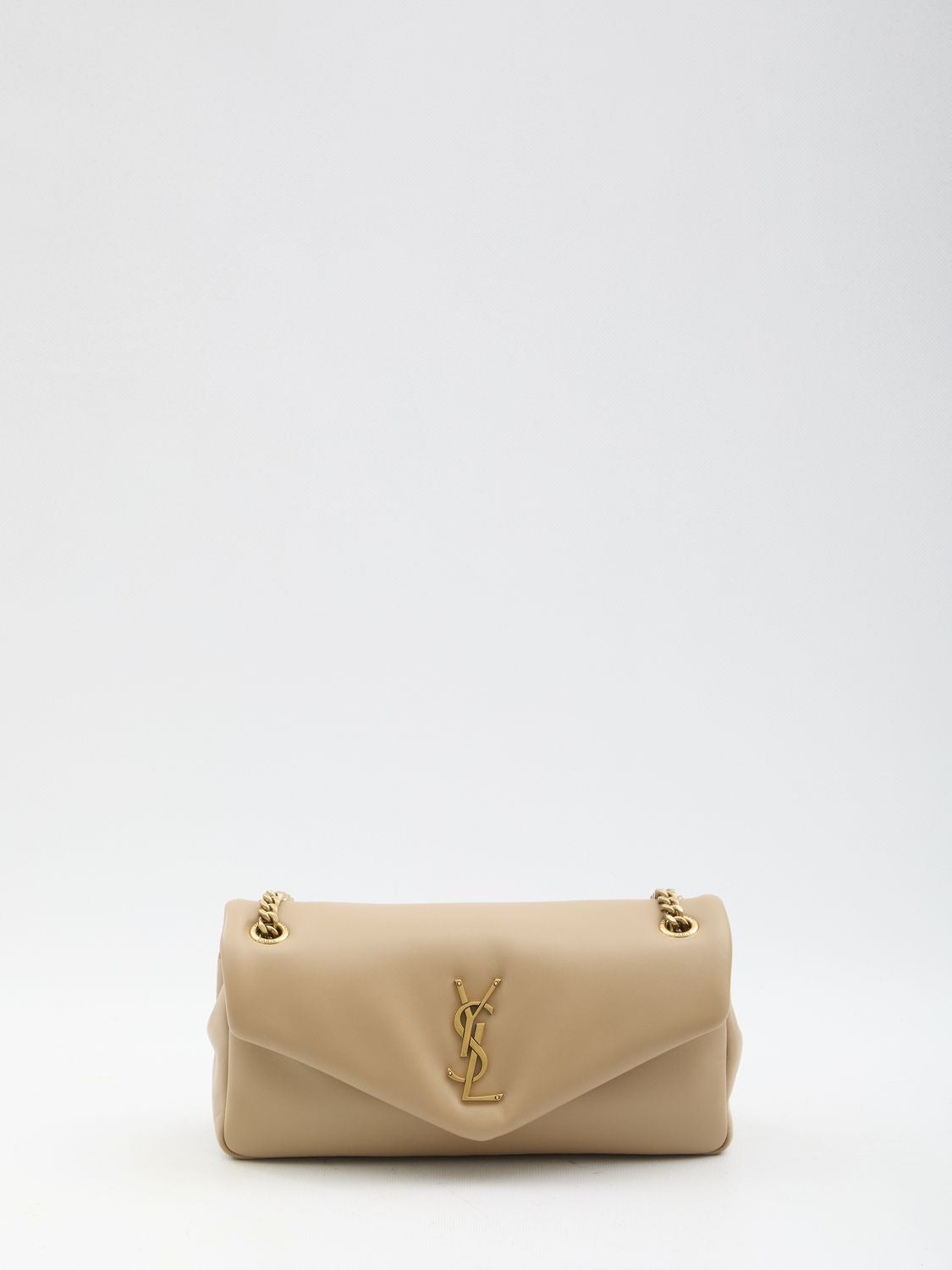 Luxury Saint Laurent Women's Small Calypso Bag in Beige | 734153AACQO