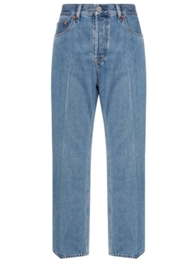 Luxury Gucci Trending 2025 Low Waist Cropped Jean Blue