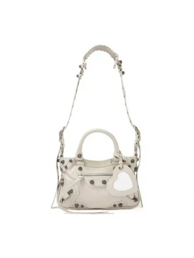 Luxury Balenciaga Neo Cagole Small Tote Bag Ivory