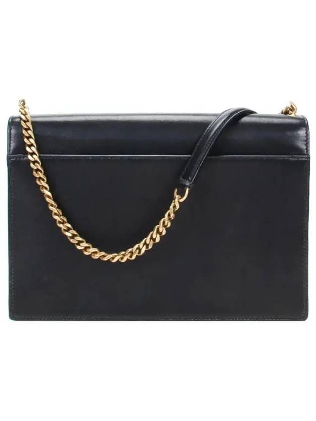 Luxury Saint Laurent Women's Monogram Gabi Quilted Chain Shoulder Bag Black