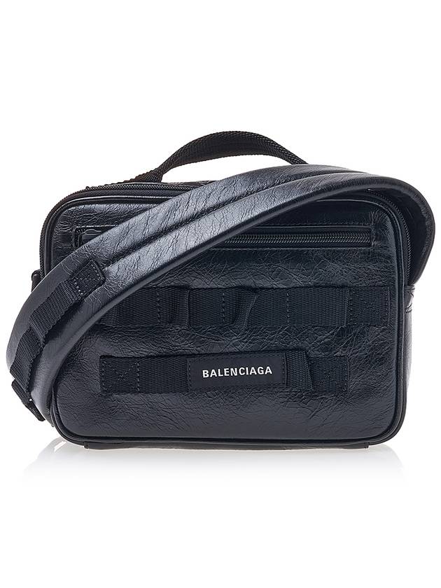 Luxury Balenciaga Army Pouch Cross Bag Black