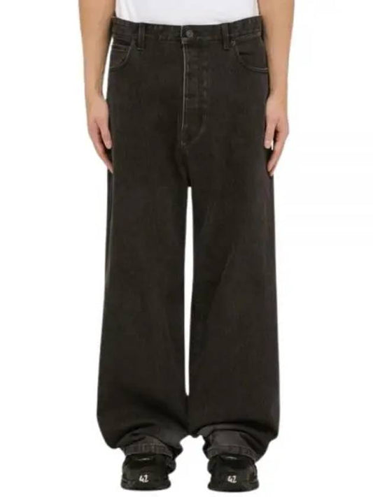 Luxury Balenciaga Washed Skiwear Jeans Grey