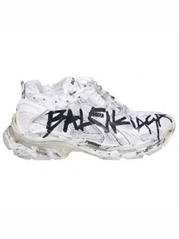 Luxury Balenciaga Runner Graffiti Low Top Sneakers White