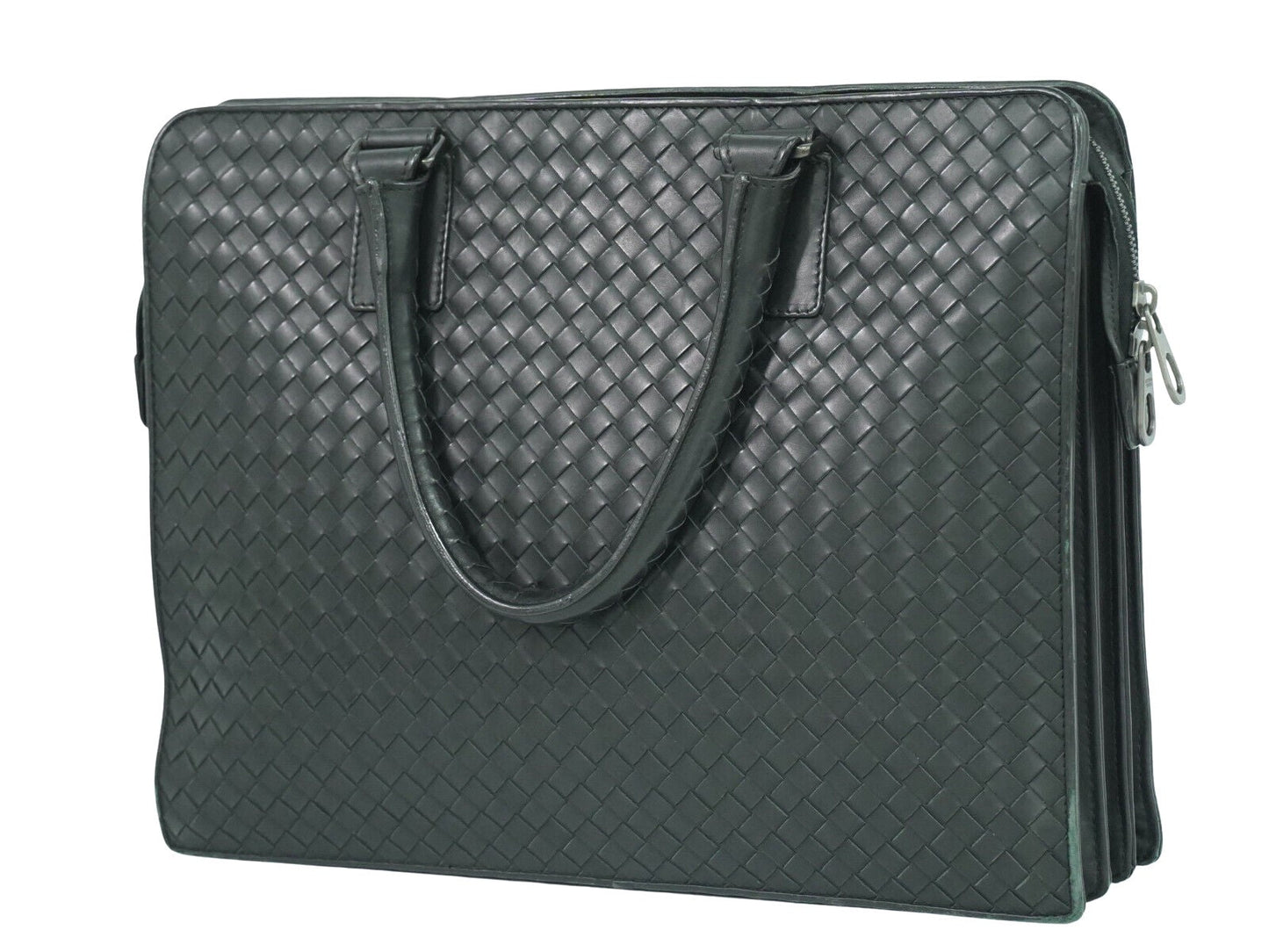 Luxury Bottega Veneta Intrecciato  Leather Briefcase Bag ()