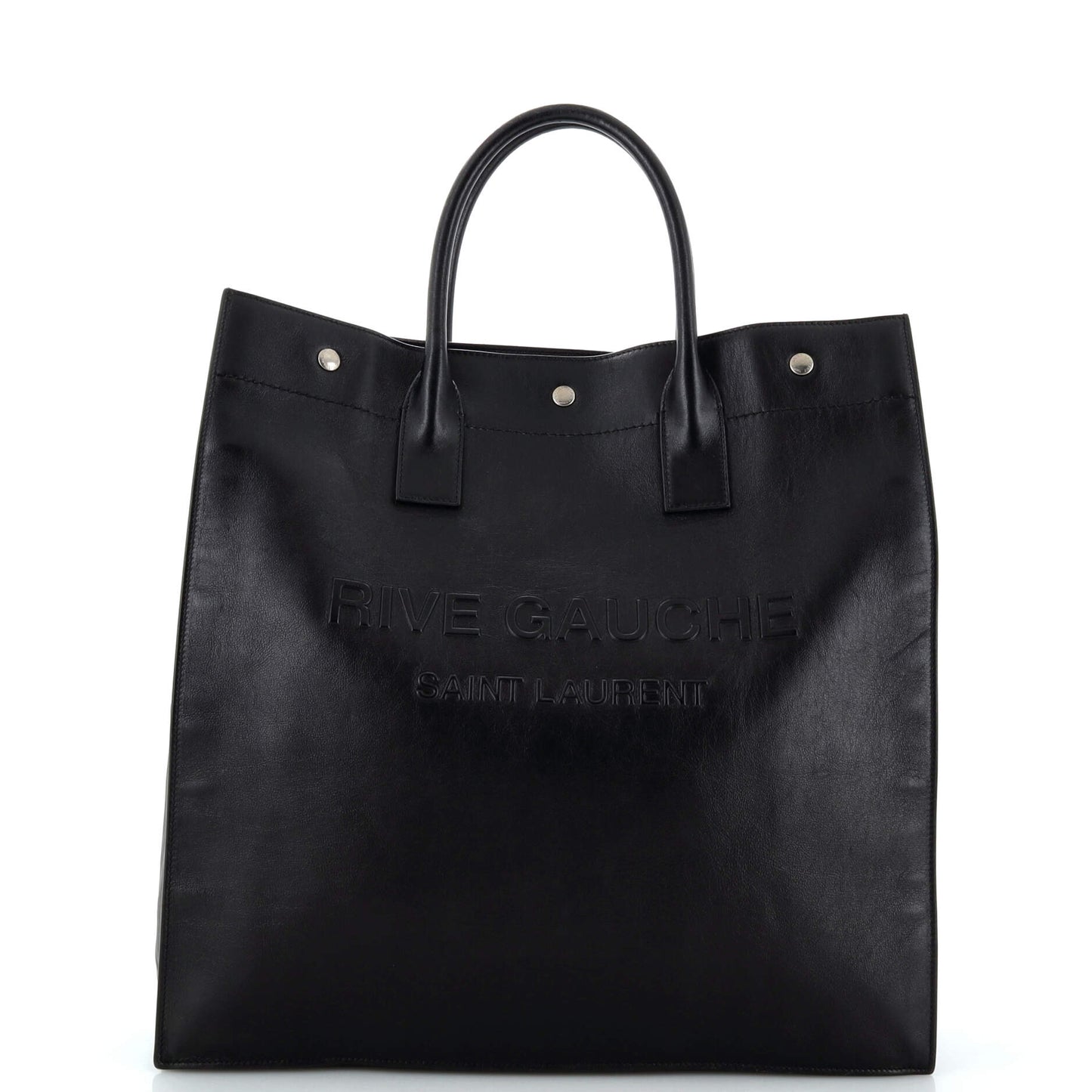Luxury Saint Laurent Rive Gauche Shopper Tote Leather Tall