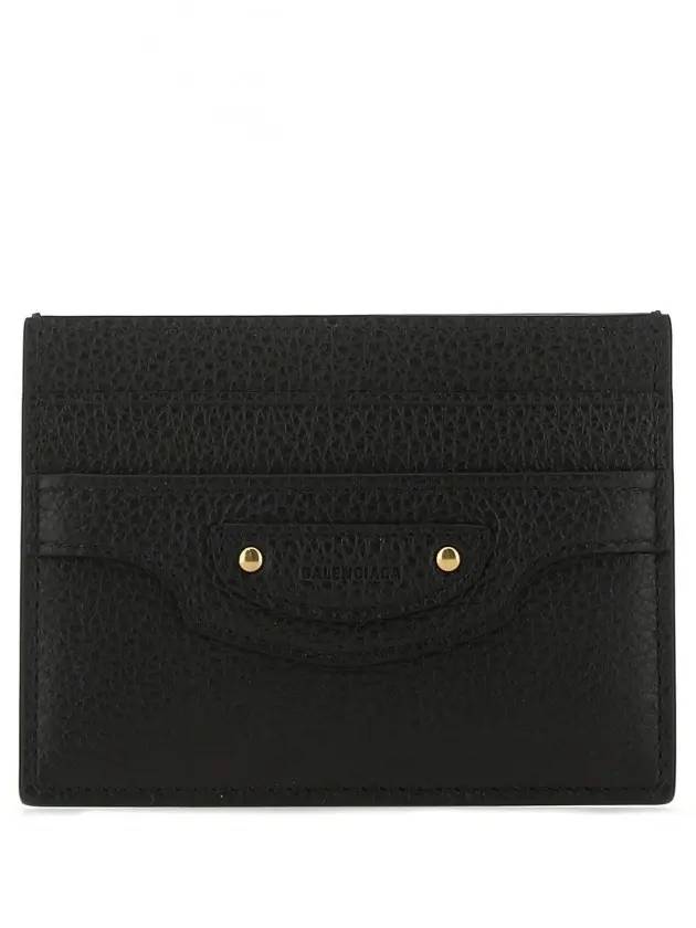 Luxury Balenciaga Neo Classic Card Wallet Black