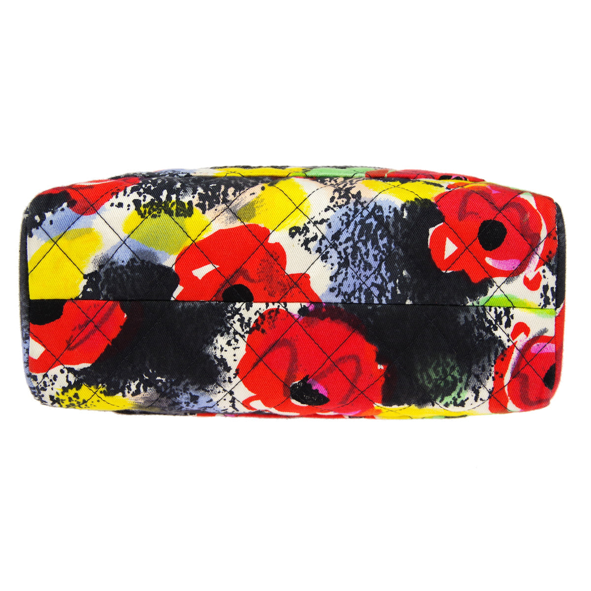 Luxury Chanel 1997 watercolour floral printed Handbag