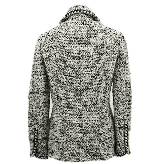 Luxury Chanel Fall 1994 single-breasted tweed blazer #42